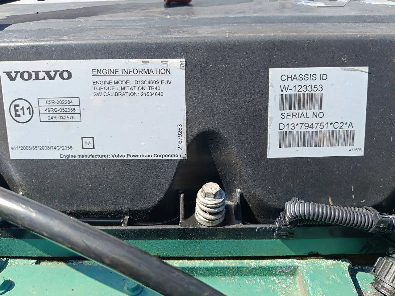 Двигатель (ДВС) 460 л.с. D 13C 460S EUV  б/у для Volvo FH 4 - 2